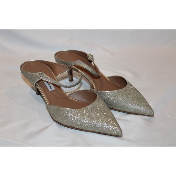 NIB TABITHA SIMMONS LIBERTY GLITTER PUMPS CHAMPAGNE SZ 6.5 $695 - Picture 2 of 8